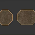 Decorative Bamboo Hexagonal Fence with Grid Panels and Base Platform Structure