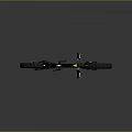 Modern Black Bicycle Featuring Fat Tires Yellow Accents And Stylish Design