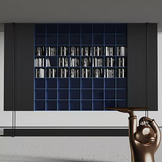 Stami Modern Bookcase Simple Bookcase 3d model