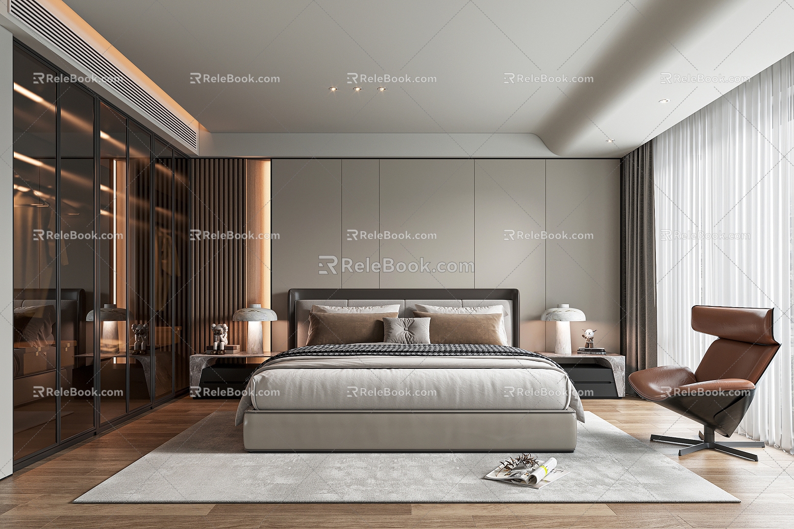 Light Luxury Bedroom model