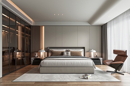 Light Luxury Bedroom 3d model