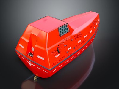 Modern lifeboat life-saving supplies model