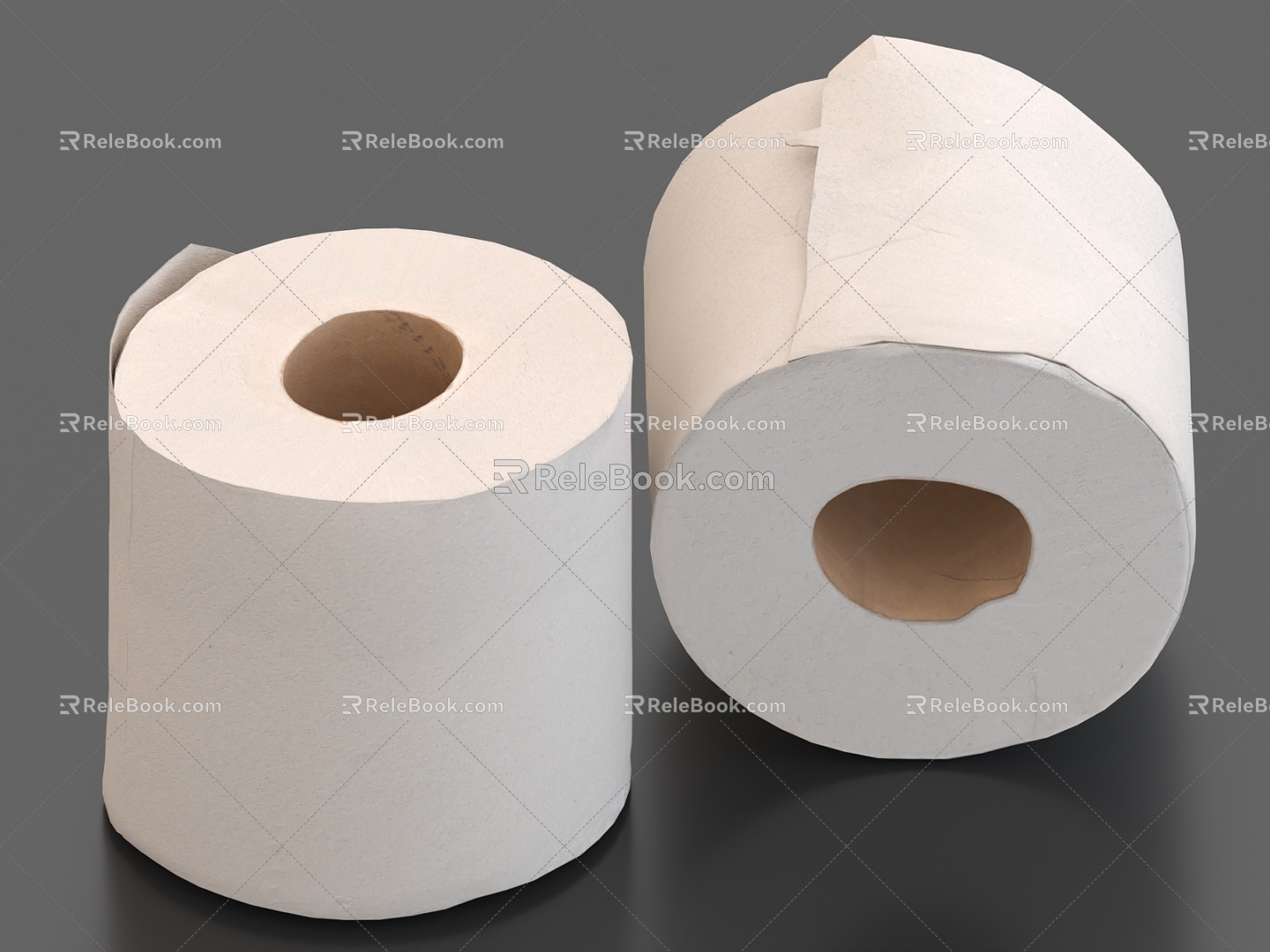 Toilet paper, toilet paper, roll paper 3d model