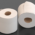 Toilet paper, toilet paper, roll paper 3d model