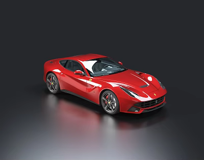 Hyundai sports car small car high-end car luxury car red sports car 3d model