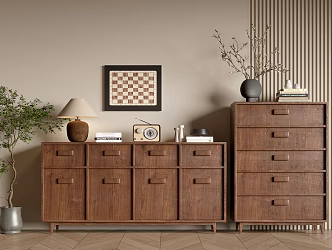 Modern Side Cabinet Entrance Cabinet Bucket Cabinet Low Cabinet Decorative Cabinet Silent Style Side Cabinet 3d model