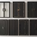 Stylish Black Double Door Designs With Decorative Details And Multiple Styles For Home Interior