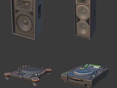 Bar Equipment Audio Equipment DJ Dish Equipment Controller 3d model