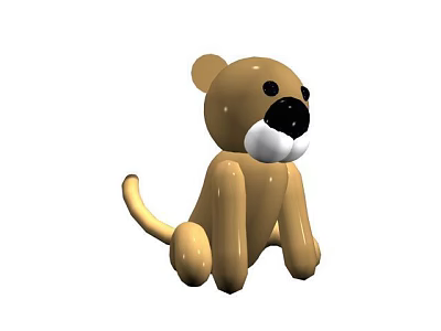 Modern toy bear 3d model