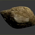 Rough Textured Yellow Stone And Wooden Pieces Displayed On Black Background With Reflection
