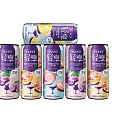 Qingxiang Fruit Flavored Beverage Cans Featuring Grape Orange Flavors And Modern Purple Packaging