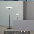 Modern Lamps Combination Middle Ancient Simple Bauhaus Floor Lamp Table Lamp 3d model