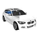 Silver BMW Hatchback With Sunroof Streamlined Design And Black Alloy Wheels