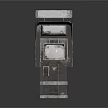 Vintage Video Pub Machine With Retro Metal Body And Screen Display Panel