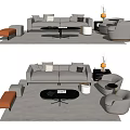Modern Sofa Coffee Table Combination Sofa Coffee Table 3d model