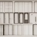 Various Styles Of Interior Sliding Doors With Glass Panels And Wooden Frames