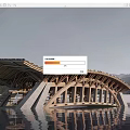 Covered Bridge Landscape Bridge Wind and Rain Bridge 3d model