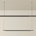 Modern Linear Pendant Ceiling Lights For Company Office Interior Design 3d model
