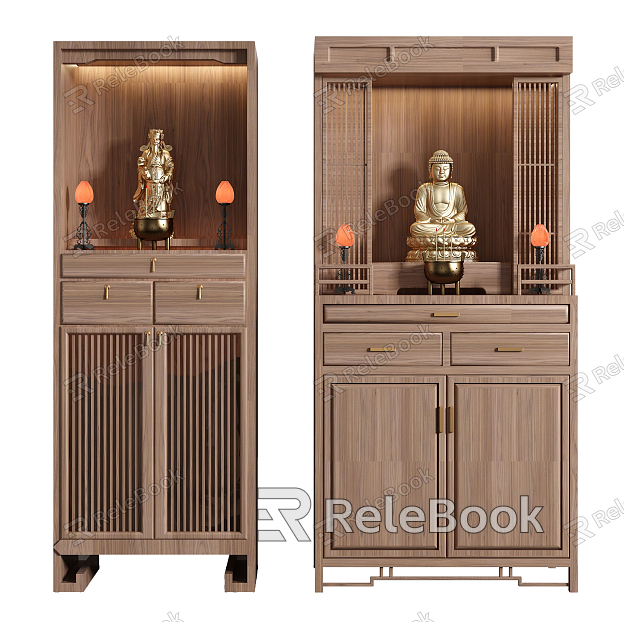 new chinese-style buddha cabinet buddha niche model