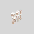 Various Stylish Wooden Stools With Unique Designs And Upholstered Seats