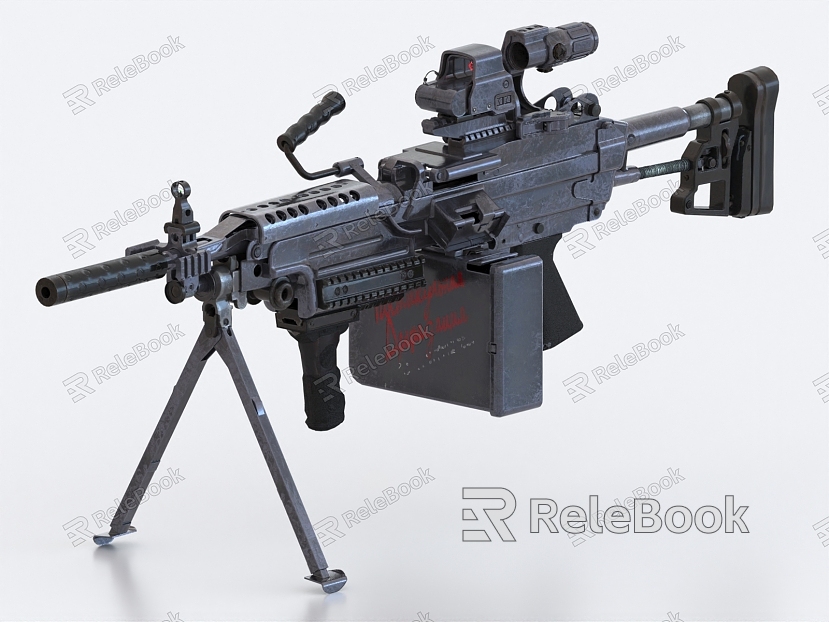 M249 machine gun machine gun heavy machine gun model