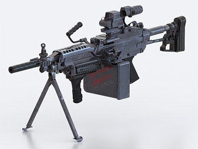 M249 machine gun machine gun heavy machine gun model