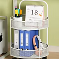 Under the Table Bookshelf Storage Rack Book Book Earphones Iron Rack Iron Rack Ornaments Computer Mouse Keyboard Desk Drawer Calendar Handler 3d model
