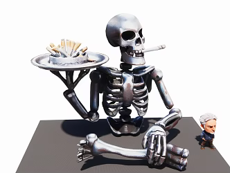 Entertainment toy smoking figure 3d model