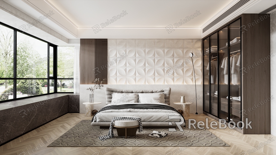 Modern Bedroom Home Bedroom Double Bed model