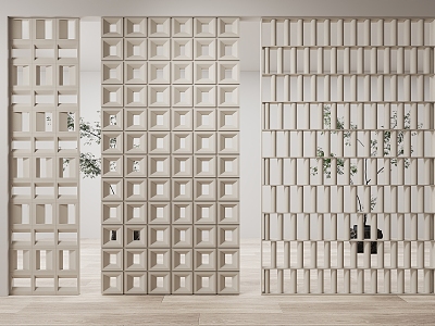 Entrance partition screen model