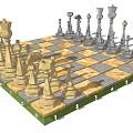 Modern Chess 3d model