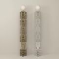 Contemporary Stacked Floor Lamps In Brown And Gray For Modern Interior Design