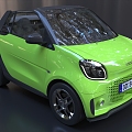 Smart convertible Mini car old man le electric car 3d model