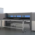 High Performance Industrial Large Format Printer With Worktable And Precision Components 3d model