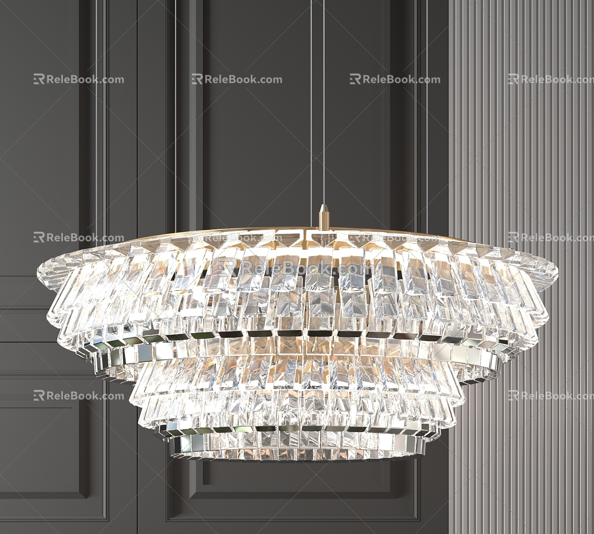 Modern Decorative Crystal Lamp Large Crystal Lamp Lobby Chandelier Villa Chandelier Hotel Chandelier Art Chandelier Crystal Lamp 3d model