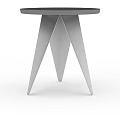 Modern Coffee Table With Sleek Triangular Metal Legs And Minimalist Design 3d model