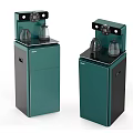 Green And Black Standing Daily Appliances With Control Panel And Dual Units