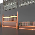 Various Decorative Room Partitions With Spiked Tops And Metal Wooden Frames