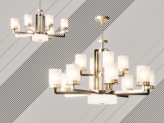 New Chinese Chandelier 3d model