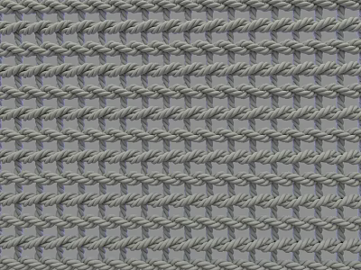 Gray Intricate Repeating Knitted Texture Pattern For Design Background And Creative Projects 3d model