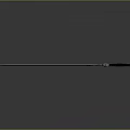 Shiny Metallic Double Edged Sword With Brown Leather Hilt And Decorative Guard