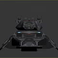Futuristic Armored Combat Weapon Vehicle with Camouflage Paint Heavy Cannon And Advanced Design