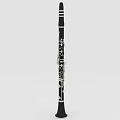 Professional Black Clarinet Wind Instrument With Silver Keys And Polished Body Design
