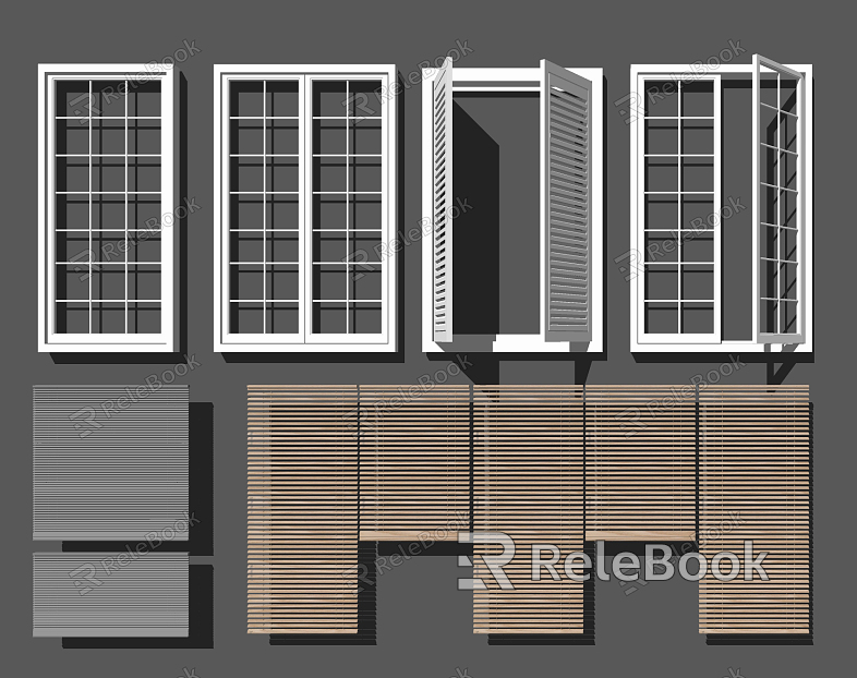 Modern venetian blinds blinds shutter curtain combination model