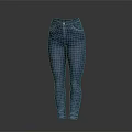 Blue High Waist Slim Fit Denim Jeans With Classic Pockets And Button Design