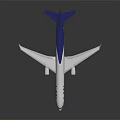 White And Blue LAN International Airplane Model With Passenger Jet Features