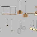 Modern Chandelier Chandelier Combination Art Chandelier Glass Hanging 3d model