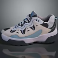 Comfortable Modern Sports Shoes Featuring Wavy Design And Breathable Mesh Soles