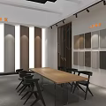 Ouluosha Modern Exhibition Booth With White Exterior Marble Decor And Product