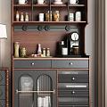 Elegant Modern Entryway Cabinet And Sideboard With Decor Items Lamp And Plant